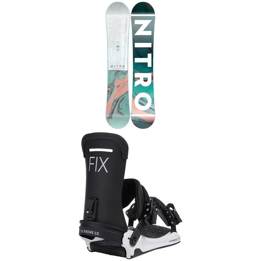 Helm Bedachtzaam Cadeau The Best Choice for All the people - Less Expensive Nitro Mystique Snowboard  2022 + Fix Opus Ltd Snowboard Bindings - Women's 2023 cut-price